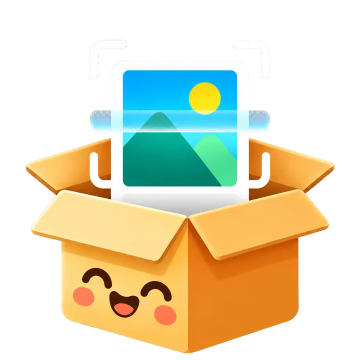 Illustration: the Albumbox smiling